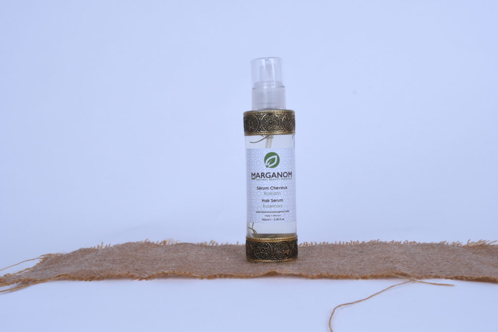 Rosemary and Argan oil hair serum of Marganom smooth your hair